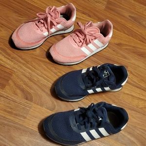 Kids Adidas Ortholite Runners Size 2 (2 pairs)